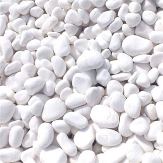 Snow White Pebbles 20KG Bag