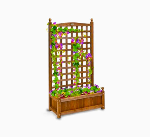 Large Privacy Planter Box for Climbing Plants with Trellis