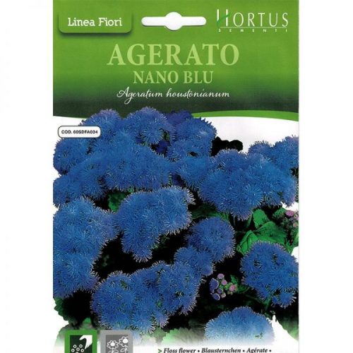 Floss Flower "Agerato Nano Blue" Premium Quality Seeds by Hortus Green Souq