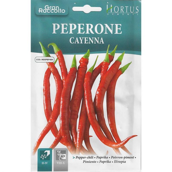 Pepper Chili "Peperone Cayenna" Seeds by Hortus Green Souq