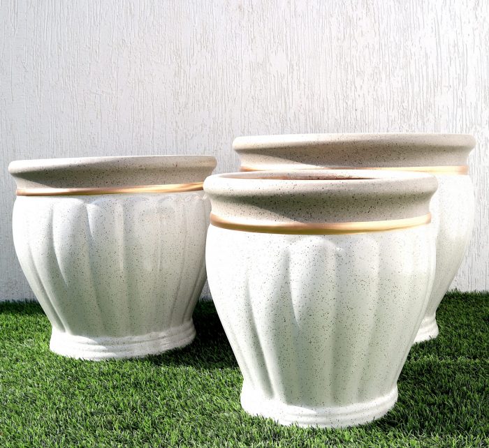 Ceramic Rolled rim "Speckled" Planter Greensouq